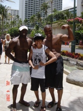 Musclemen, Honolulu, Hawaii, Waikiki Beach