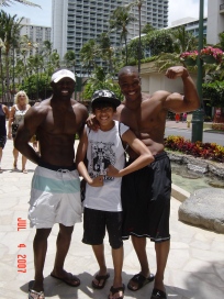 Musclemen, Honolulu, Hawaii, Waikiki Beach